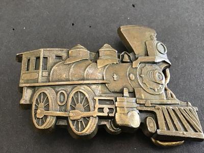 Train Belt Buckle Vintage