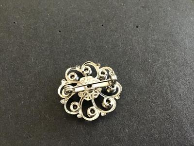Blue Rhinestones pin