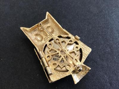 Avon Vintage Perfume Owl Brooch