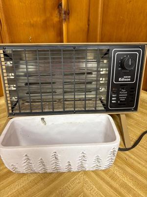 Heater & Christmas planter