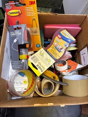Large group of office supplies
