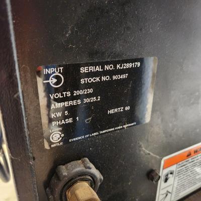 Miller Millermatic 185 Mig Welder + tanks, gloves manual and more.