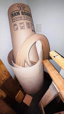 SCRAP LUMBER FOR PROJECTS, SAS HORSES, GOOD SIZED ROLL OF RAM BOARD AND DRYWALL SHIMS