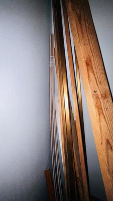 SCRAP LUMBER FOR PROJECTS, SAS HORSES, GOOD SIZED ROLL OF RAM BOARD AND DRYWALL SHIMS