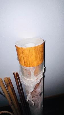 BAMBOO STICKS, NEW LEVELOR BLIND, TWO KINDS OF VINYL FLOORING AND A UPHOLSTERY VINYL PLUS MORE!