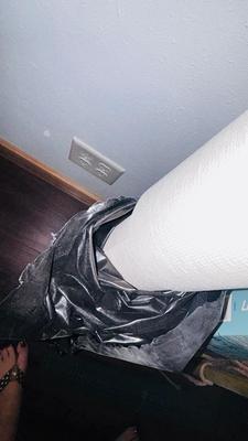BAMBOO STICKS, NEW LEVELOR BLIND, TWO KINDS OF VINYL FLOORING AND A UPHOLSTERY VINYL PLUS MORE!