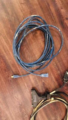 10 GALLON SHOP -VAC SUPER HAWKEYE AND EXTENSION CORDS