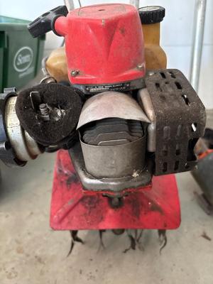 Garden tiller, and electric edger