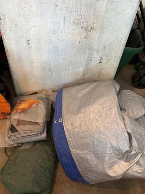 Folding table plus tarps
