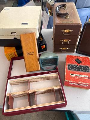 Slide protector storage