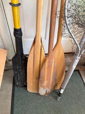 Boat oars & fishing nets