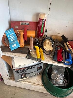 Various garage items and limb lopper