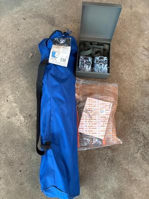 Browning trail cams, chair & Stihl backpack strap