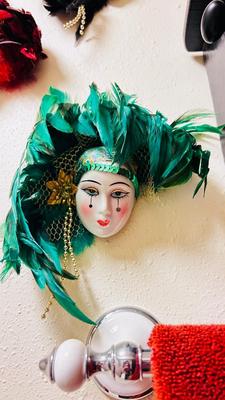 PORCELAIN DECORATIVE MASQUERADE MASKS
