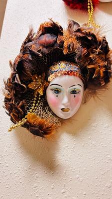 PORCELAIN DECORATIVE MASQUERADE MASKS