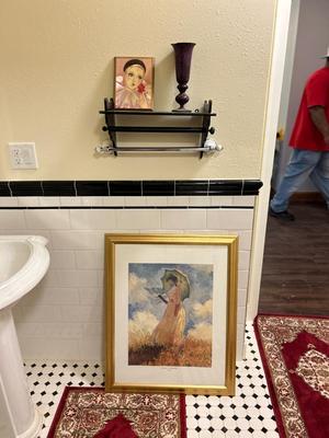 HOME DECOR, WALL ART, TOWEL RACK, METAL VASE