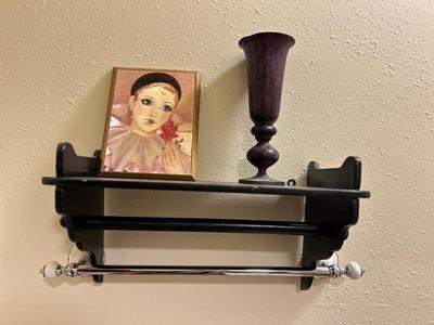 HOME DECOR, WALL ART, TOWEL RACK, METAL VASE