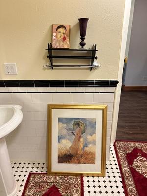 HOME DECOR, WALL ART, TOWEL RACK, METAL VASE