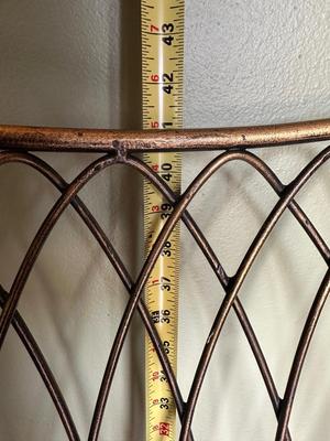 Set of 3 Bronze-Tone Metal Counter-Height Stools
