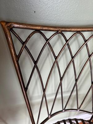 Set of 3 Bronze-Tone Metal Counter-Height Stools