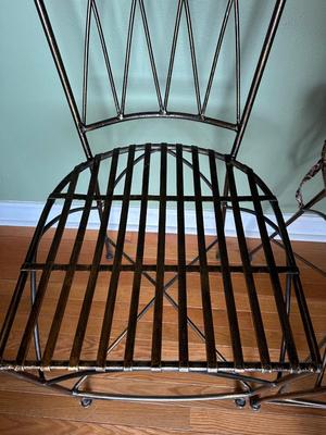 Set of 3 Bronze-Tone Metal Counter-Height Stools