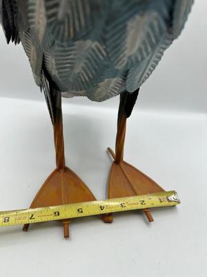 Decorative Metal Pelican Sculpture