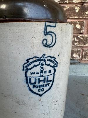 5 gallon Acorn Wares UHL Pottery Jug