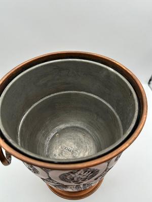 Vintage Nader Factory (Tehran, Iran) Copper Ice Bucket with Lid & Liner