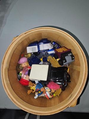 Sale Photo Thumbnail #95: Toy Lot and Wicker Basket