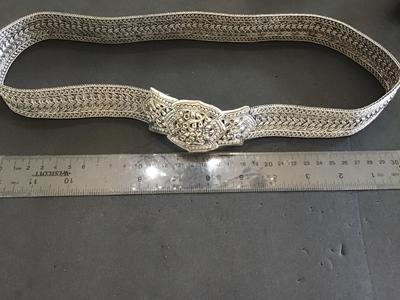 Tests Silver No Markes Thai/ Burmese Silver Belt Adjustable