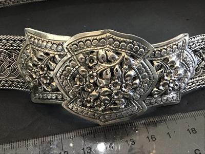 Tests Silver No Markes Thai/ Burmese Silver Belt Adjustable