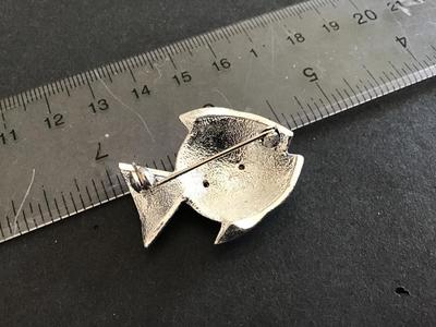 Rhinestone Fish Brooch