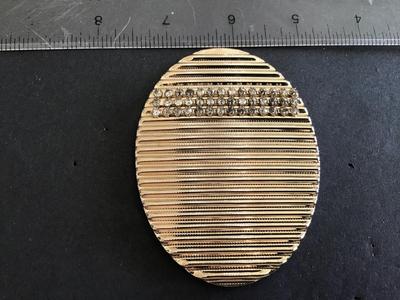 Rhinestone Large Statement Brooch Pendant Vintage