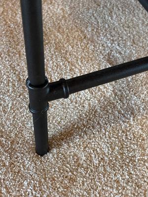 Sale Photo Thumbnail #602: Beautiful! . 19”w x 16”d x 24”h (seat). See picture of tear in seat edge
