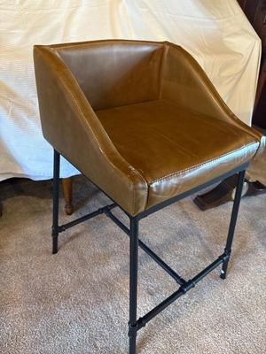 Sale Photo Thumbnail #600: Beautiful! . 19”w x 16”d x 24”h (seat). See picture of tear in seat edge
