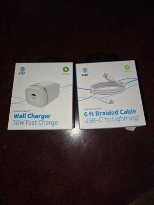Wall charger and cable