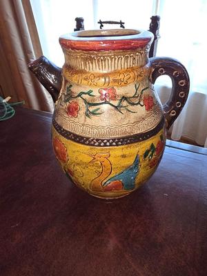 Chalkware Pottery pitcher