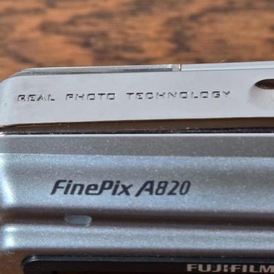 LOT 53D: Fujifilm FinePix A820 Camera and Olympus Stylus Epic Zoom 80 with Carrying Bag