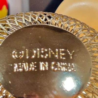 LOT 54D: The Art of Disney Book, Donald Duck Mug, Miniature Mickey Mouse Figure, Disney World Trinket Tray, Mickey Conductor Music Box,...