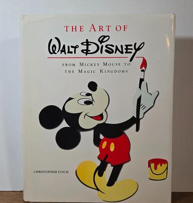 LOT 54D: The Art of Disney Book, Donald Duck Mug, Miniature Mickey Mouse Figure, Disney World Trinket Tray, Mickey Conductor Music Box,...
