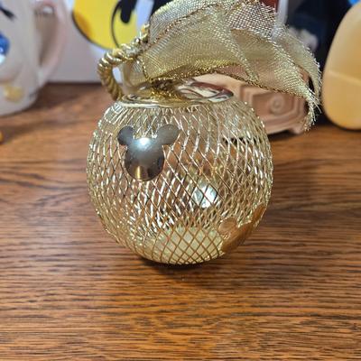 LOT 54D: The Art of Disney Book, Donald Duck Mug, Miniature Mickey Mouse Figure, Disney World Trinket Tray, Mickey Conductor Music Box,...