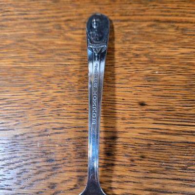 LOT 55D: Assorted Stainless Flat Ware and Various Silver Plated Presidential Spoons