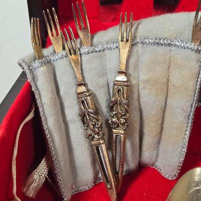 LOT 55D: Assorted Stainless Flat Ware and Various Silver Plated Presidential Spoons