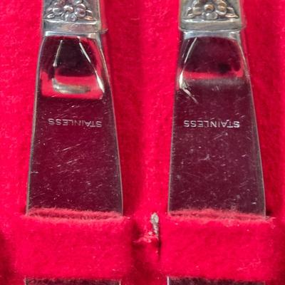 LOT 55D: Assorted Stainless Flat Ware and Various Silver Plated Presidential Spoons