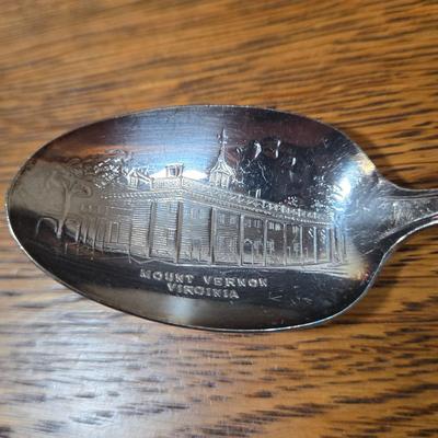 LOT 55D: Assorted Stainless Flat Ware and Various Silver Plated Presidential Spoons