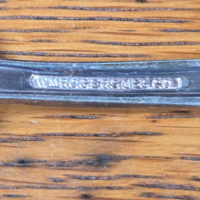 LOT 55D: Assorted Stainless Flat Ware and Various Silver Plated Presidential Spoons