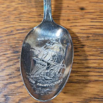 LOT 55D: Assorted Stainless Flat Ware and Various Silver Plated Presidential Spoons