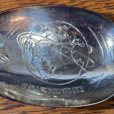 LOT 55D: Assorted Stainless Flat Ware and Various Silver Plated Presidential Spoons