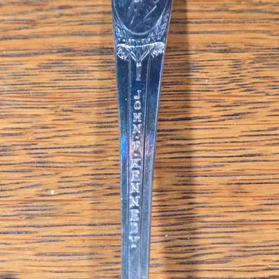 LOT 55D: Assorted Stainless Flat Ware and Various Silver Plated Presidential Spoons