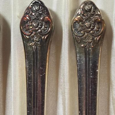 LOT 55D: Assorted Stainless Flat Ware and Various Silver Plated Presidential Spoons